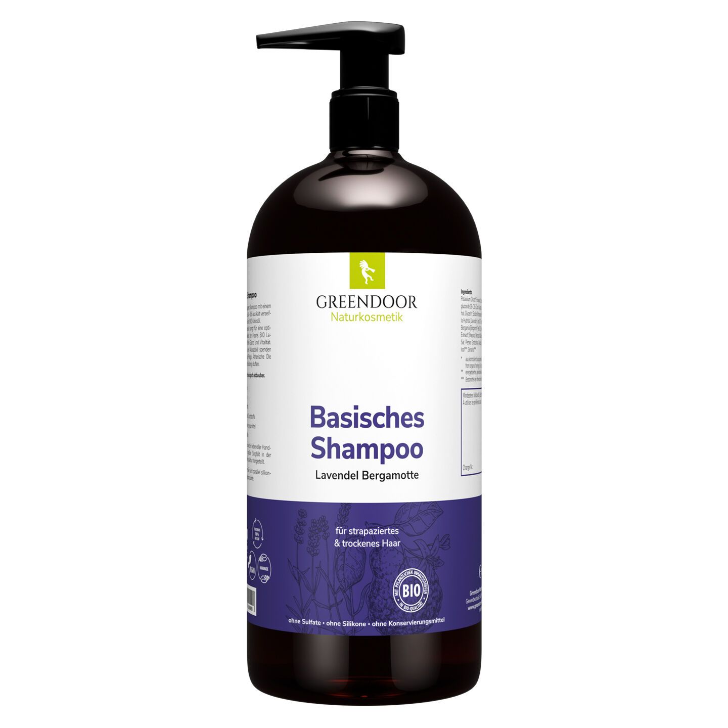 GREENDOOR Basisches Shampoo XL Lavendel Bergamotte