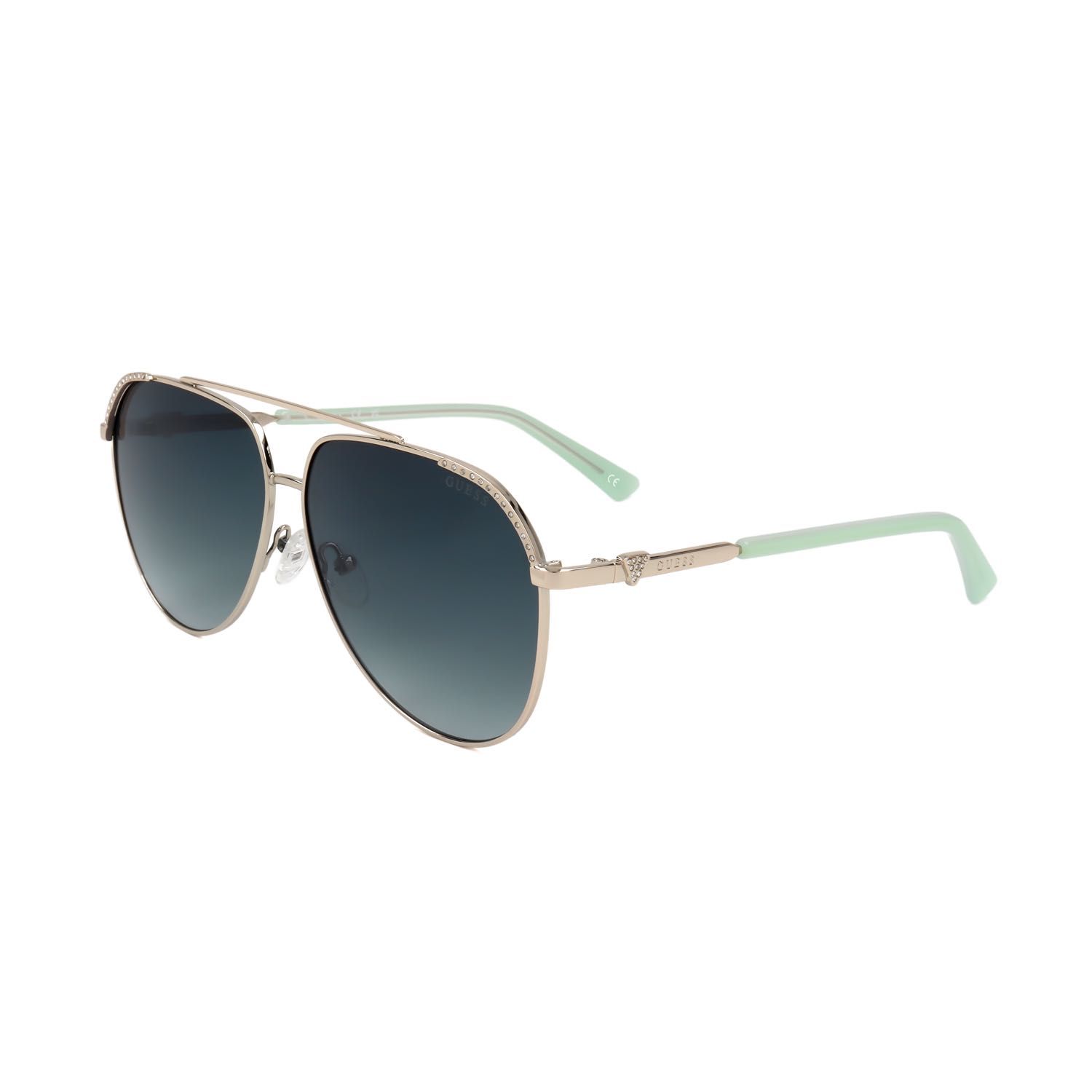 Guess Factory occhiali da sole donna GF00051 gold-coloured green