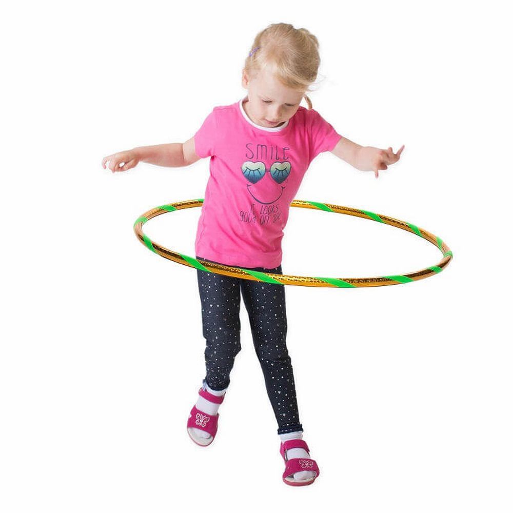 Hoopomania Funny Kinder-Hula-Hoop | Ø 70 cm Gelb-Grün 1 St
