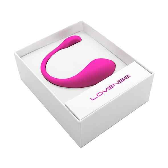 Rosa Ei-Vibrator in einer weißen Schachtel. Auf der Schachtel steht "Lovense".