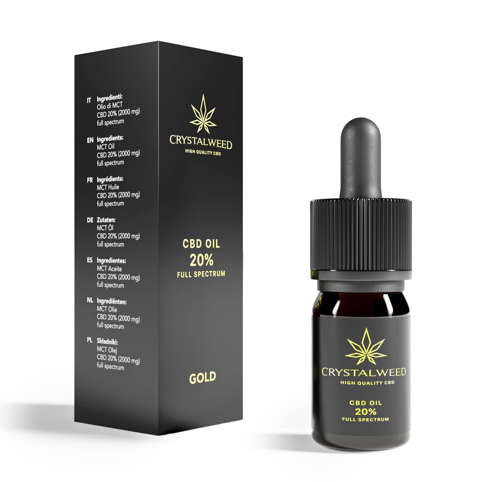 Crystalweed - Olio di CBD 20%  Full spectrum