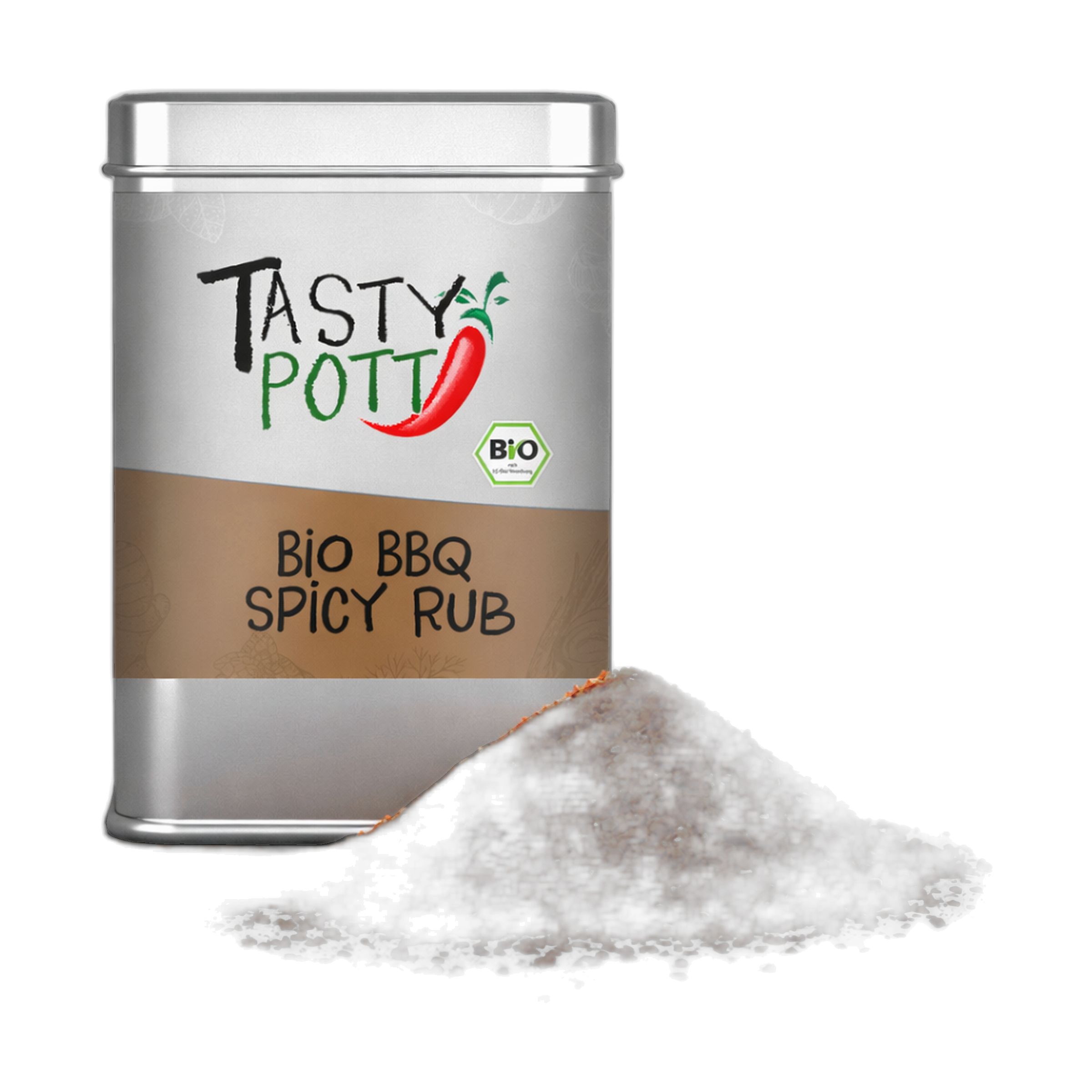 Tasty-Pott Tasty Pott Bio BBQ Rub Spicy 100 g