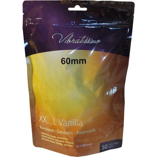 Vibratissimo *XX...L Vanilla - 60mm* große Kondome mit Vanille-Aroma