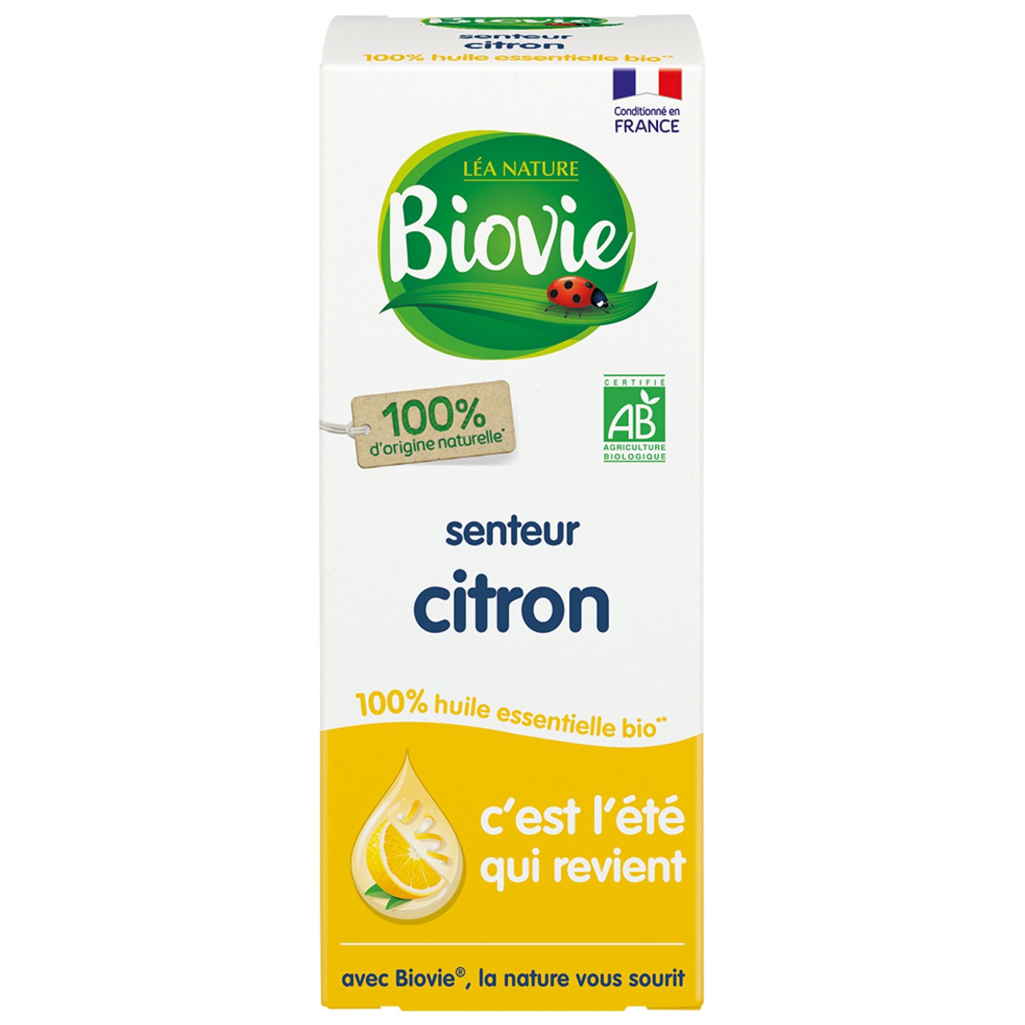 Biovie Ätherisches Öl Zitrone Bio 9,3x3,9x3,9 cm