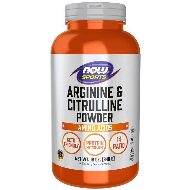 Now Foods Arginin & Citrullin-Pulver 340 g