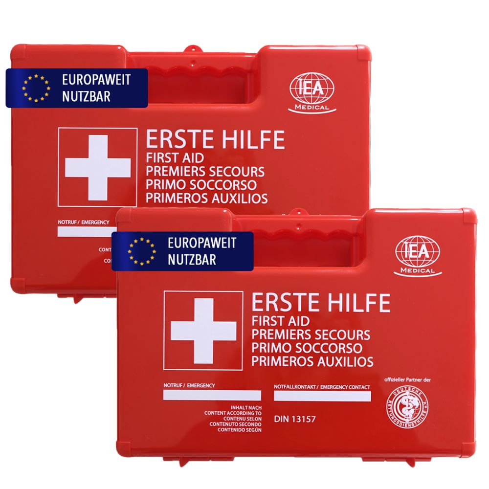 IEA Medical Erste Hilfe Koffer |2er Set| - Büro DIN 13157 2 St