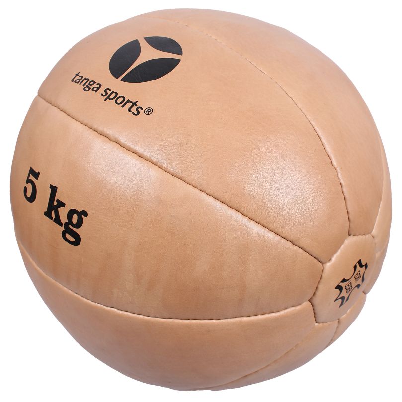 C.P. Sports Medizinball Leder | 1kg-15kg Gewichtsball | Für Fitness & Physiotherapie