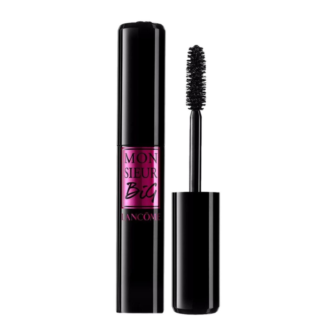 Schwarze Mascara-Tube mit Bürste. Aufschrift: MONSIEUR BIG, LANCÔME.