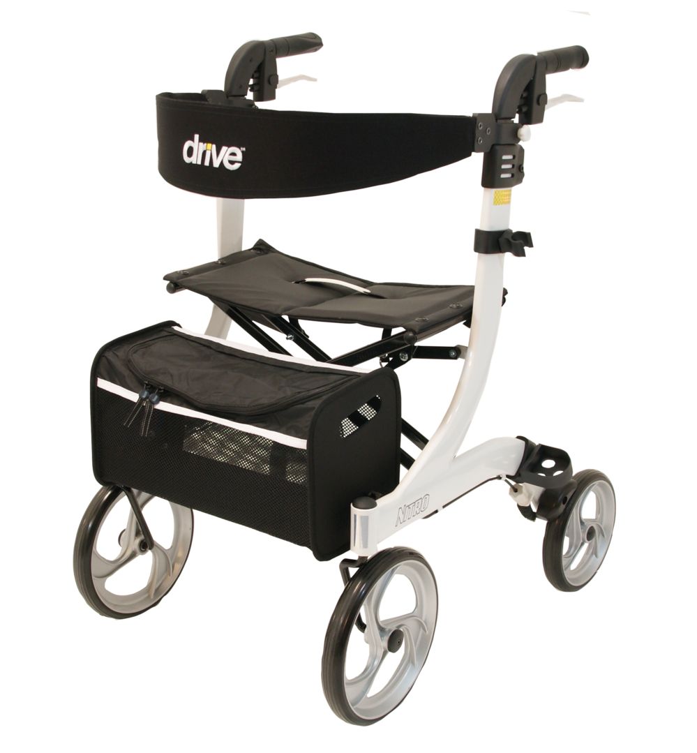 Drive Medical Rollator Nitro - Weiß L