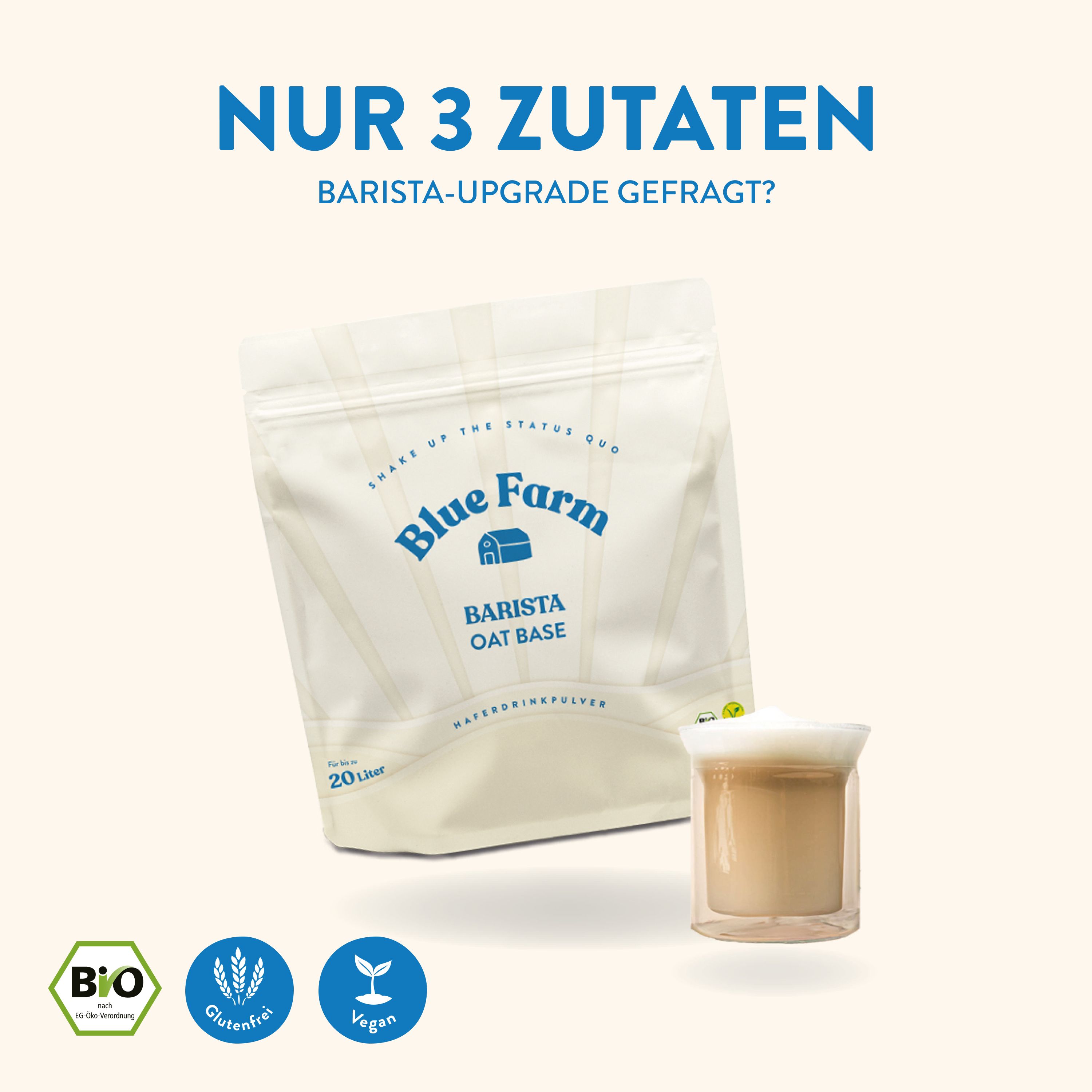 Blue Farm Oat Base Barista (bio) 2000 g Pulver