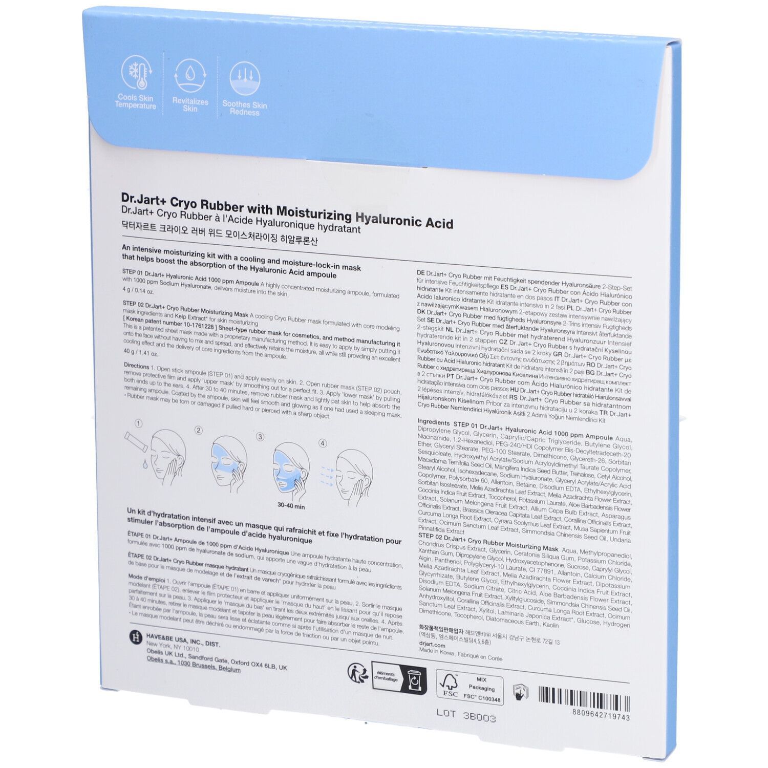 Dr.Jart Cryo Rubber with Moisturizing Hyaluronic Acid