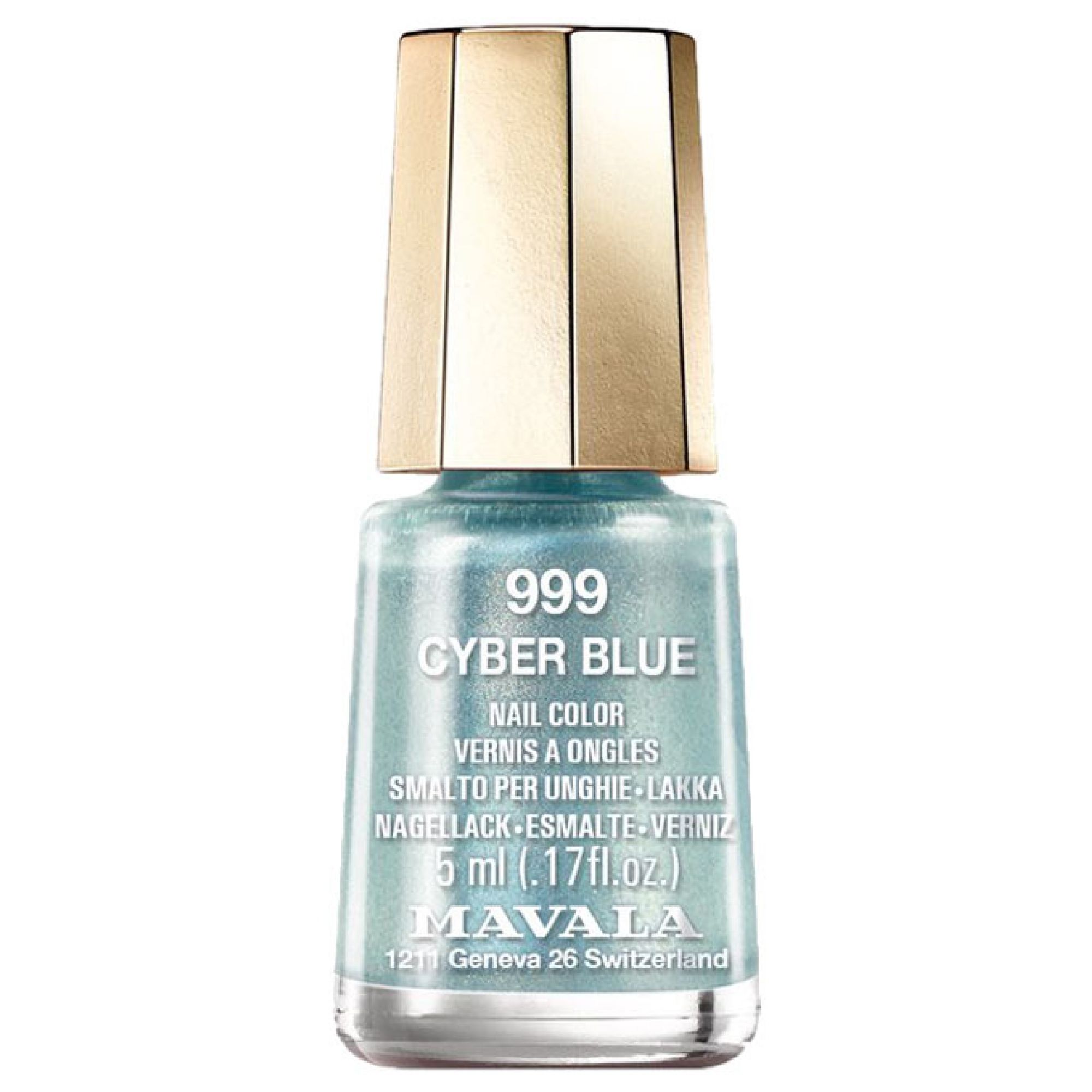 Mavala Mini Color Nagellack Glitter 5 ml (Farbe : Blau) 5,5x2,3x2,3 cm