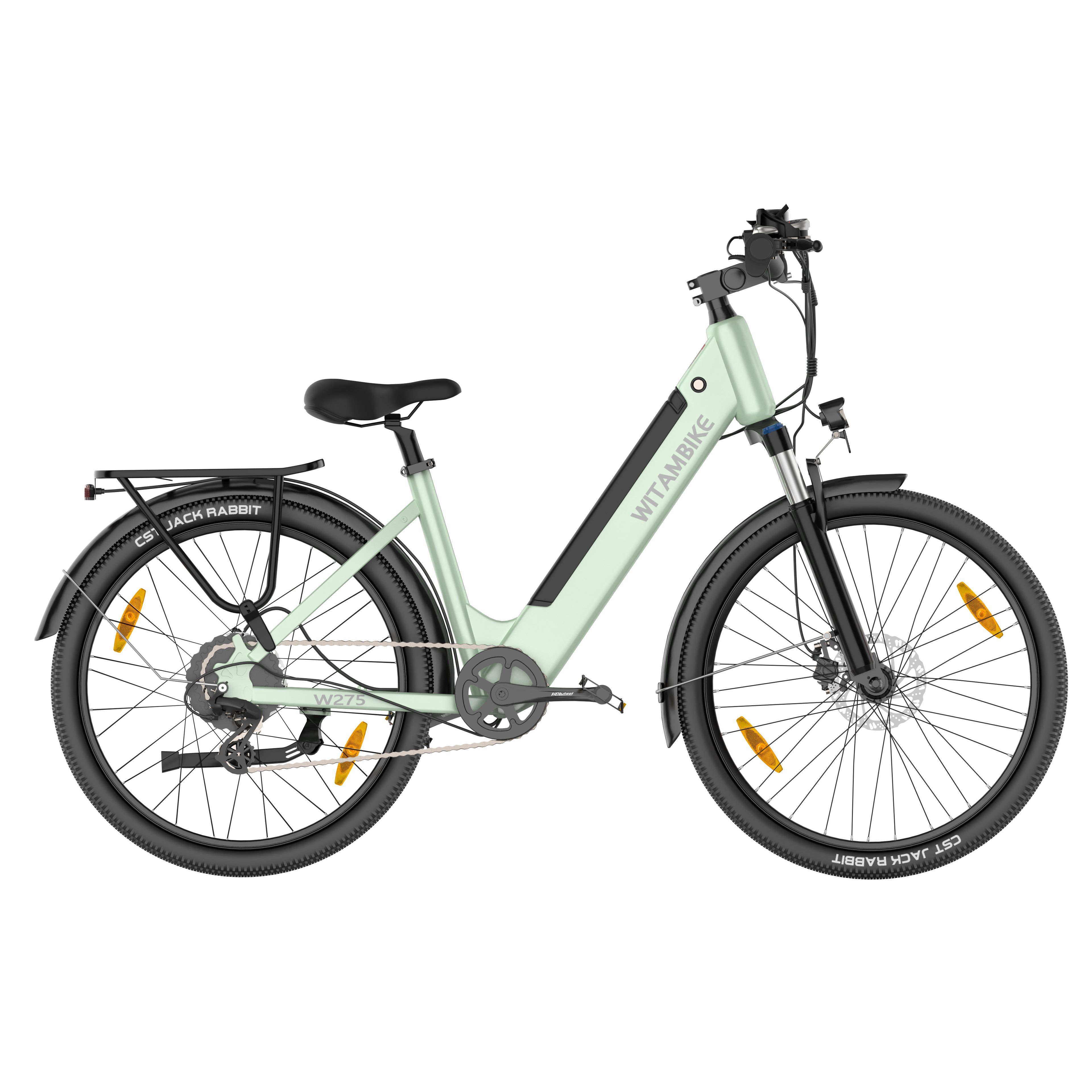 WITAMBIKE W275 E-Bike für Pendler, 36V 13Ah, 27,5" x 2,10 Reifen