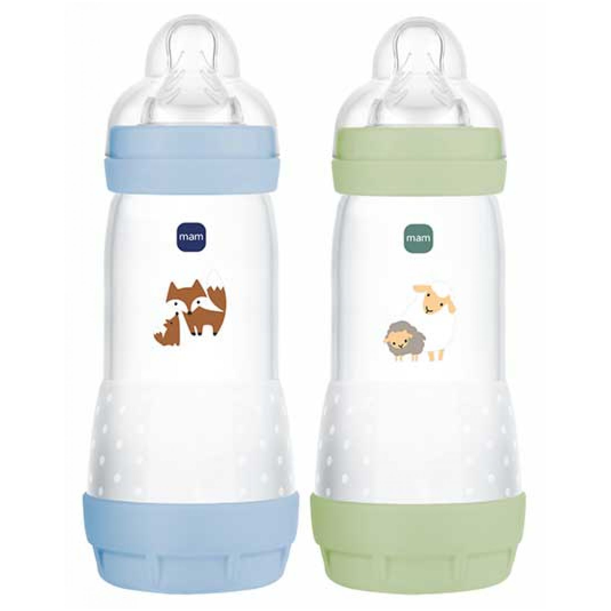 MAM 2 Babyflaschen Easy Start 4 Monate und Mehr Rate 3 (Farbe : Ozean/Sand) 14,4x7,4x20,8 cm