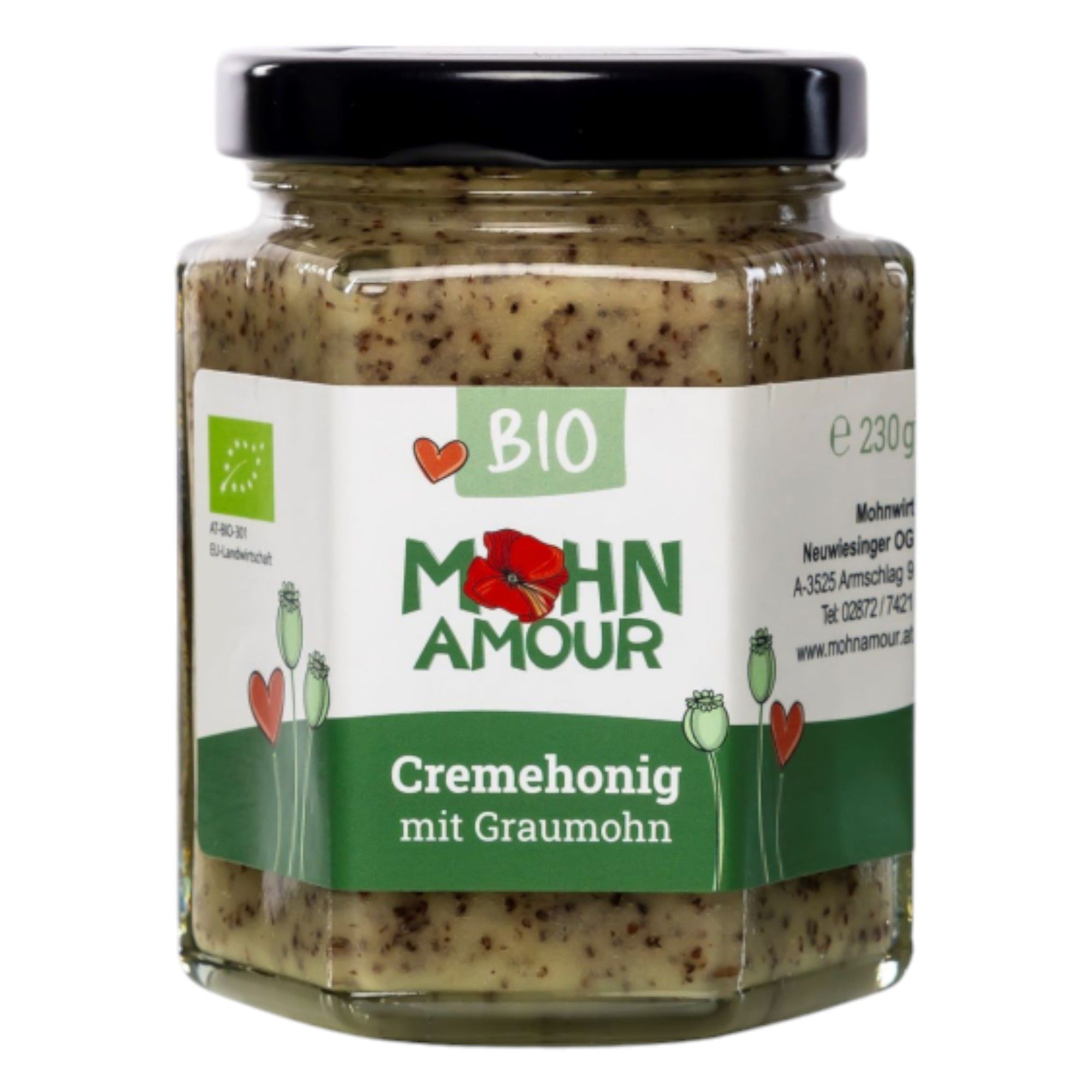 Bio Graumohn Cremehonig 230 g