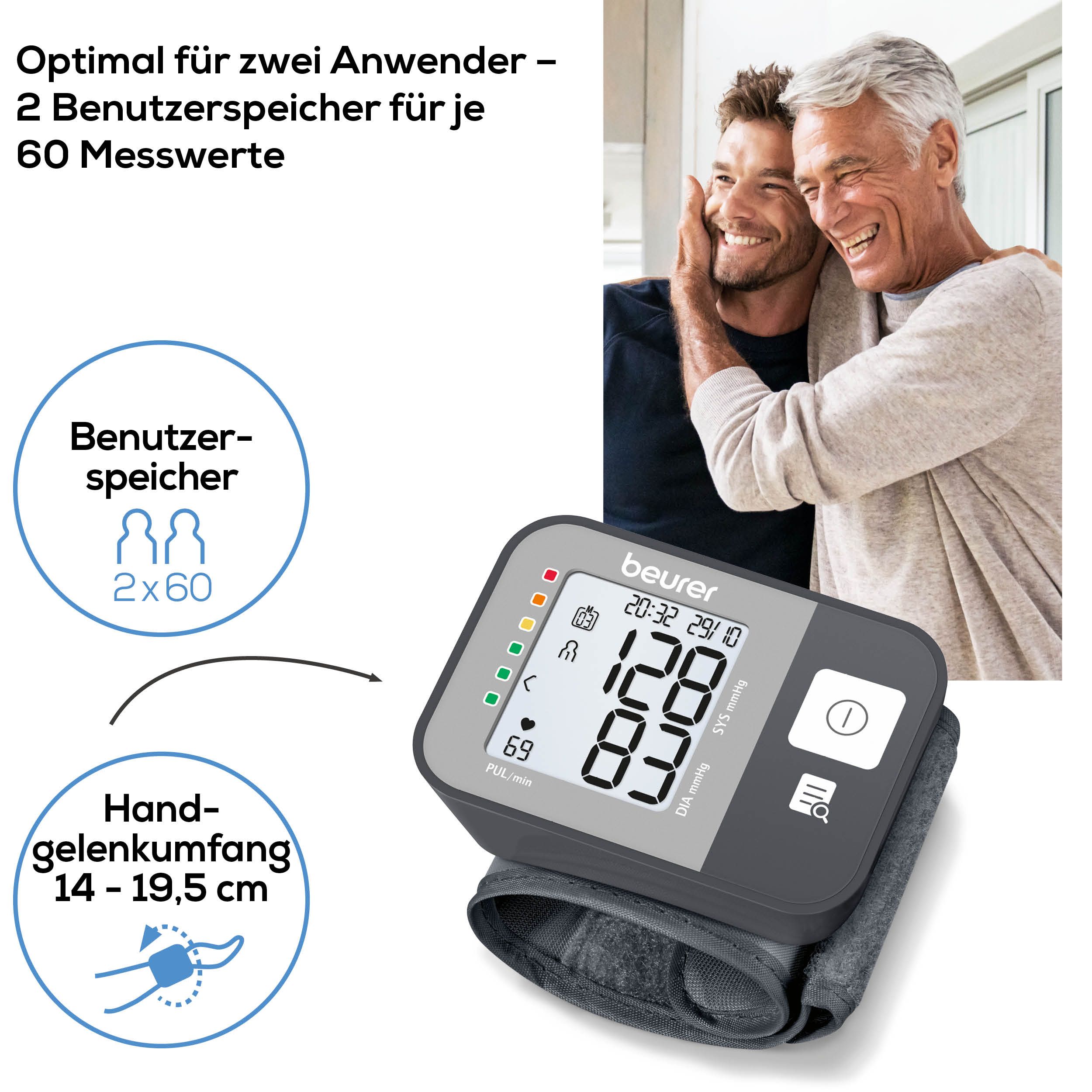 beurer Handgelenk-Blutdruckmessgerät BC 27