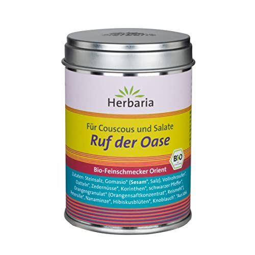 Herbaria Gewürzdose "Ruf der Oase" für Couscous und Salate. Bio-Feinschmecker Orient.
