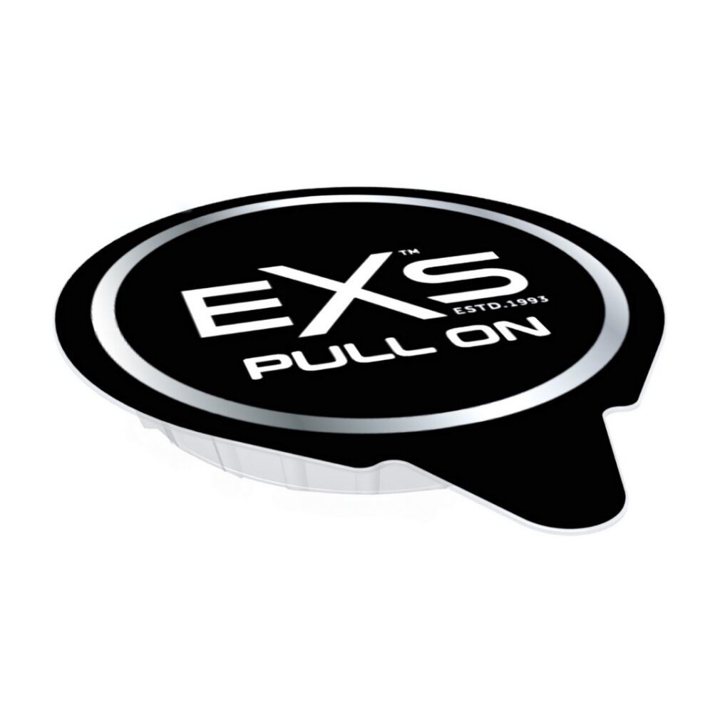 Einzelverpackung EXS Pull On Non Latex Kondom. CE 0482.