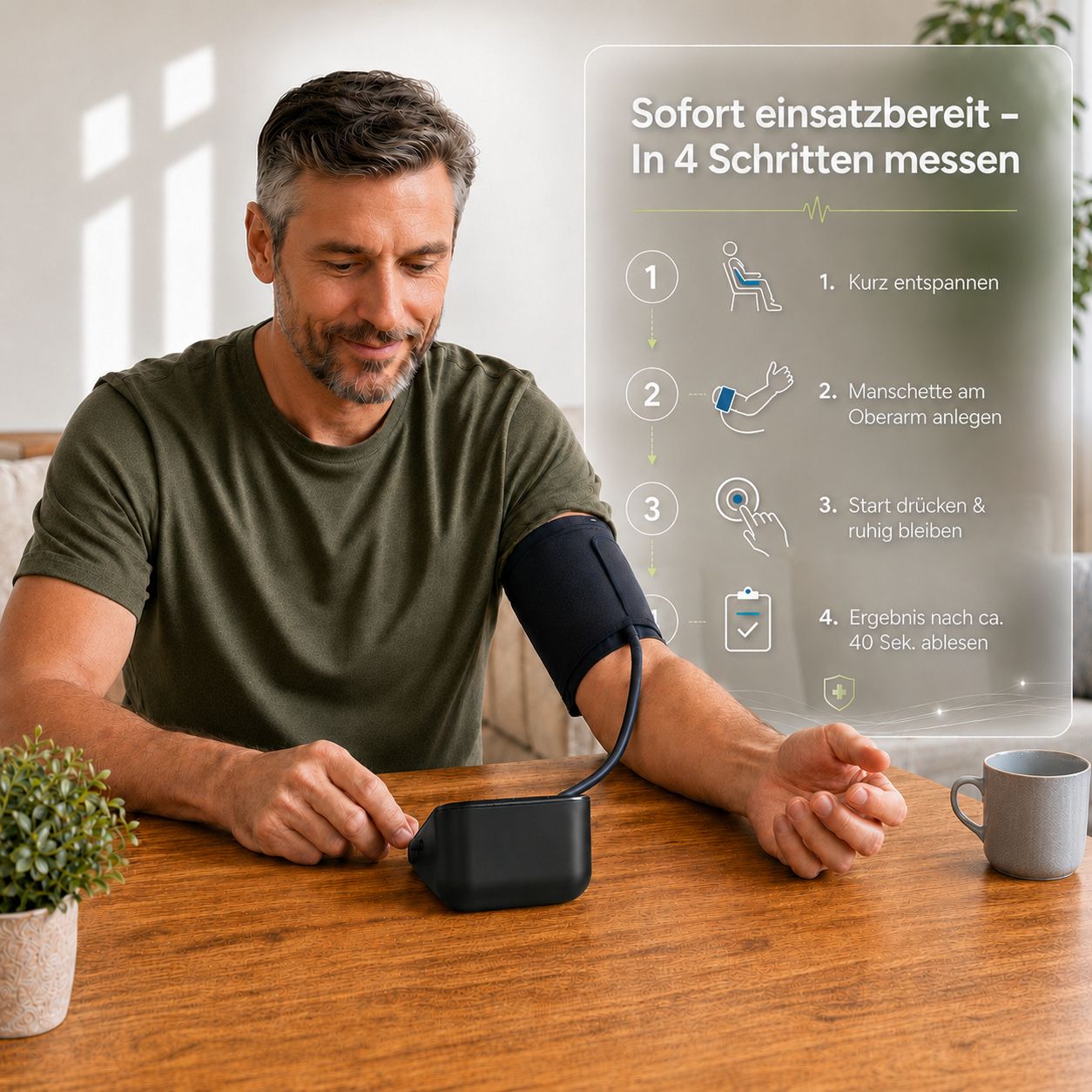 Health Press Blutdruckmessgerät Oberarm
