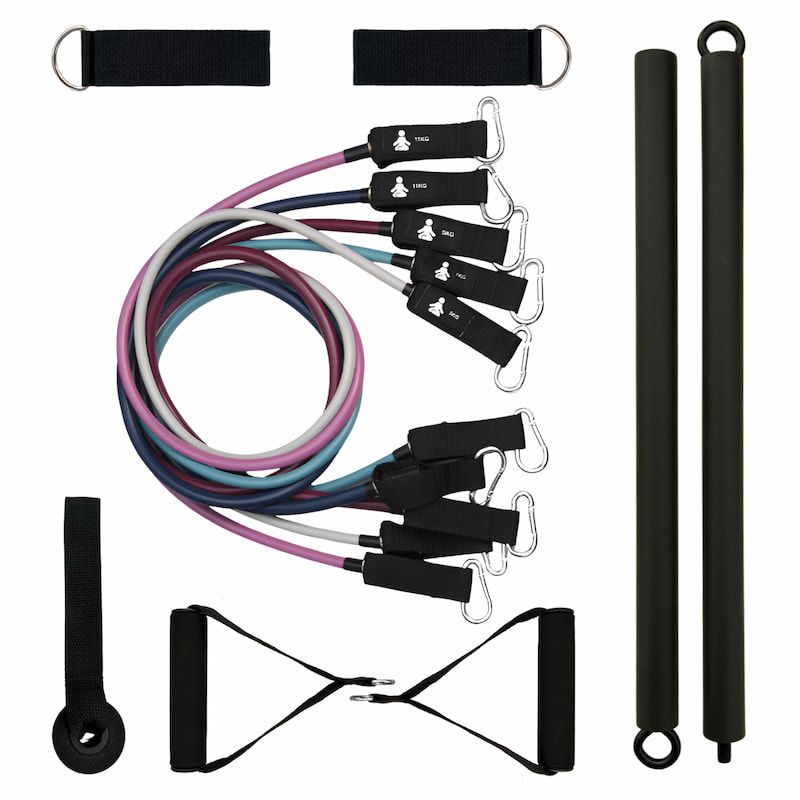 FITPADDY - Kit allenamento con elastici e bilanciere