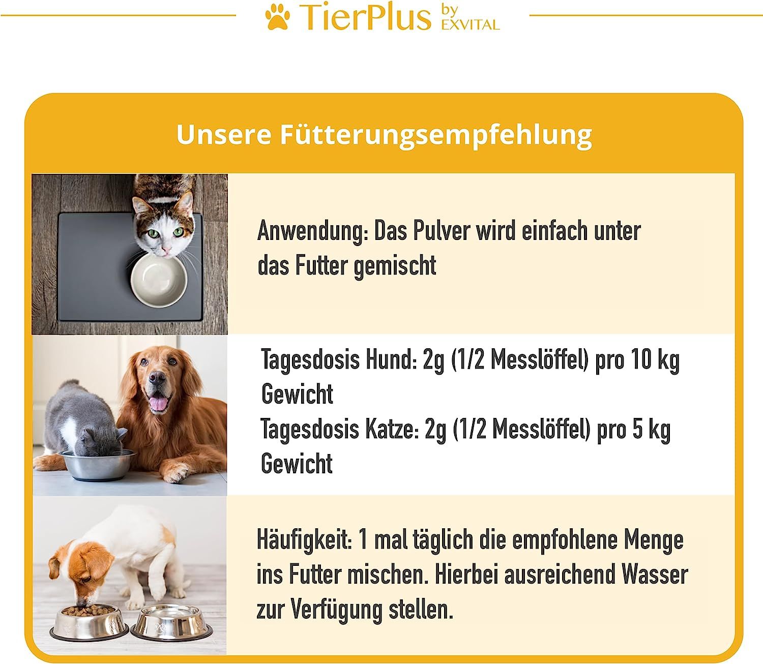 EXVital® Darm Aktiv Pulver für Hunde & Katzen, Probiotika & Präbiotika