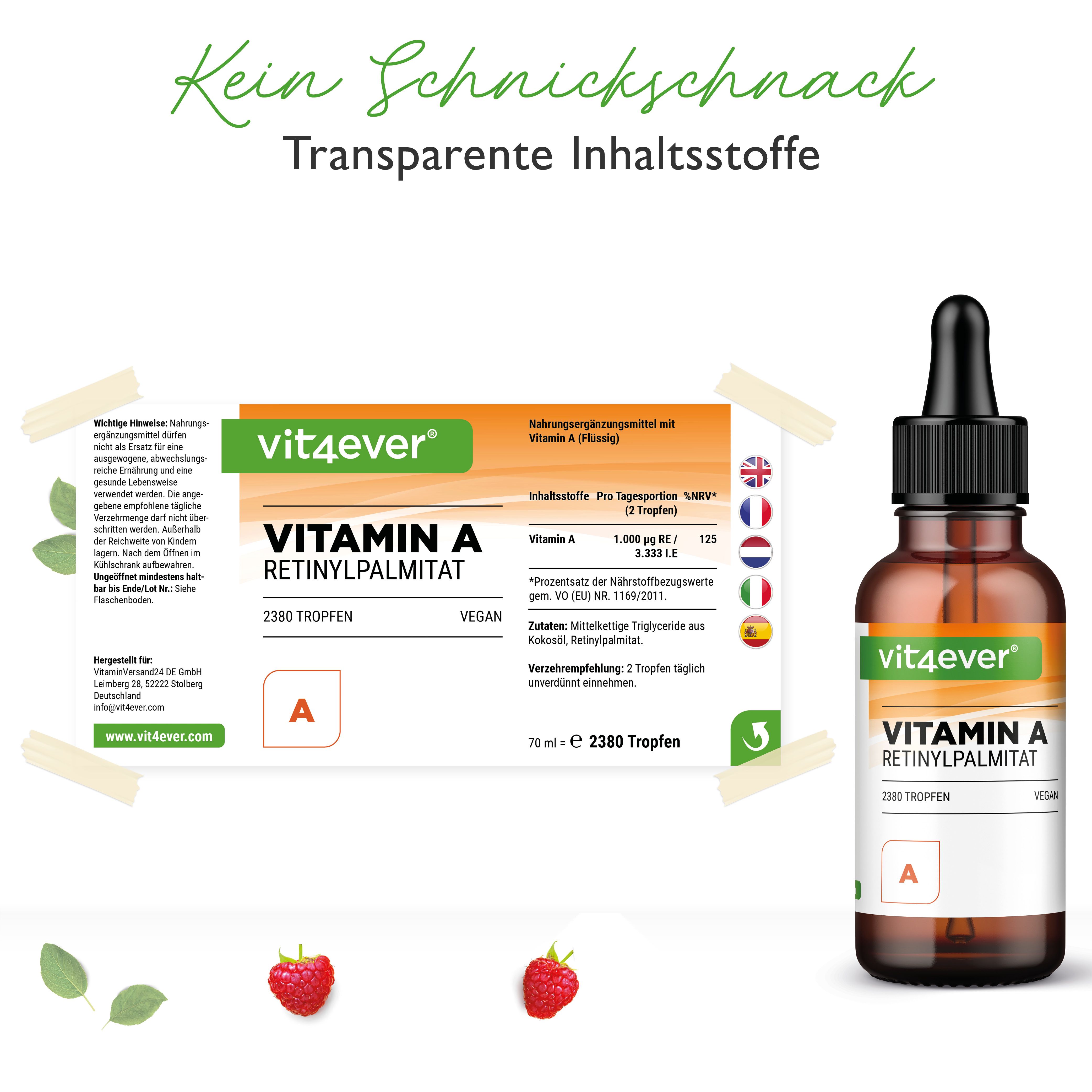 vit4ever Vitamiin A Tropfen