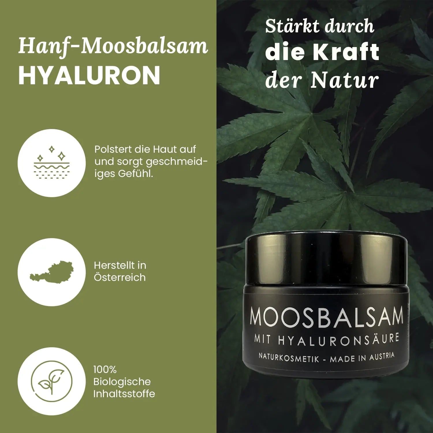 Pure Alps Moosbalsam mit Hyaluronsäure