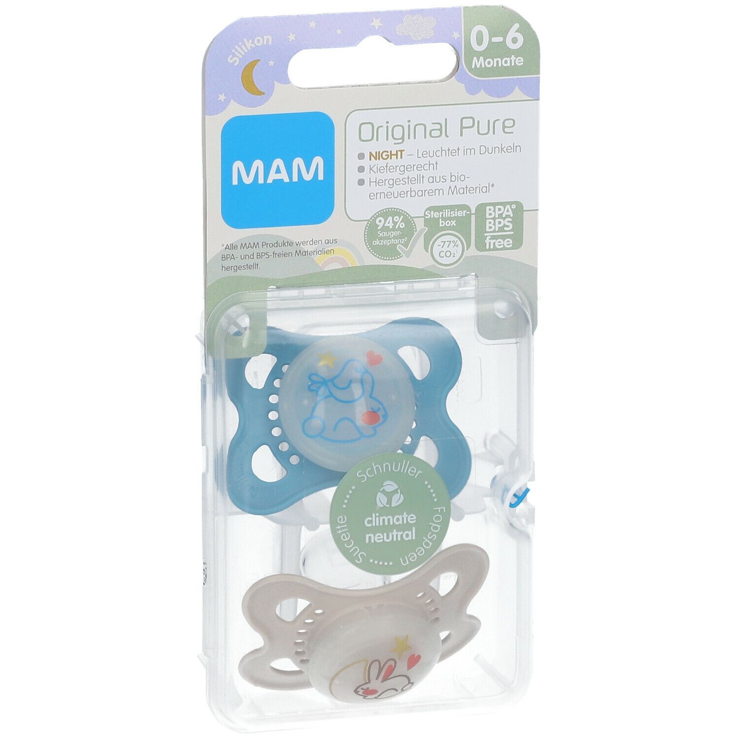 MAM Original Pure Night Silikon 0-6 (Farbe nicht frei wählbar)