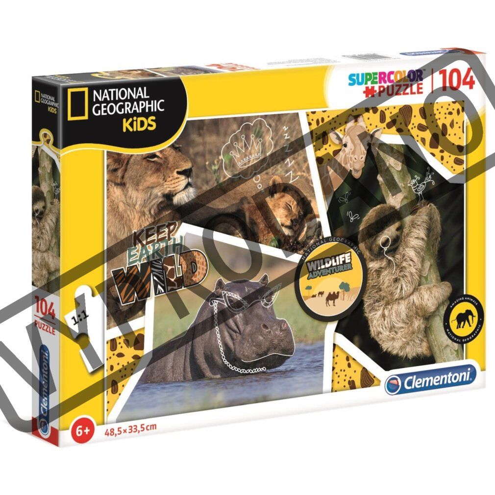 Clementoni 104Pcs Puzzle National Geographic Wildl