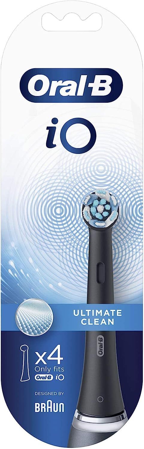 Oral-B iO Ultimative Reinigung Aufsteckbürsten für elektrische Zahnbürste, 4 Stück