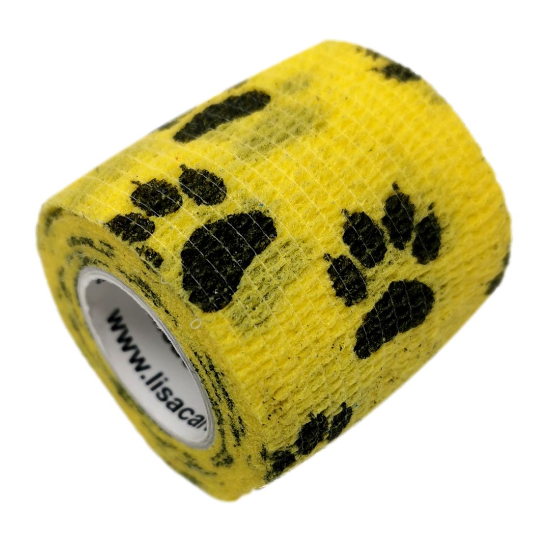 LisaCare Kohäsive Bandage 5cm - Pfote Gelb