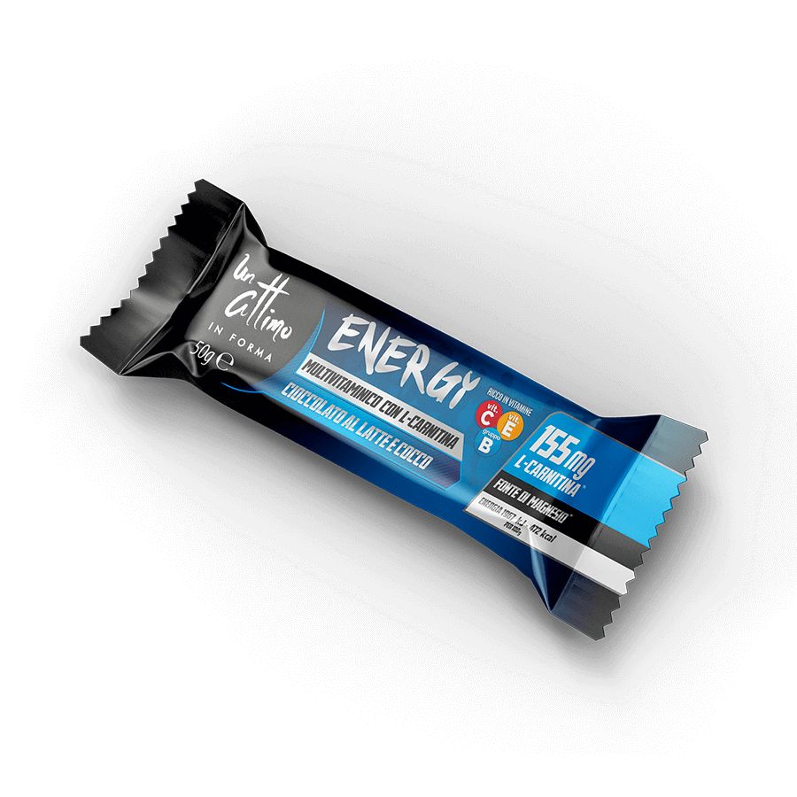 1attimoinforma Barretta Energy Cocco con L-Carnitina; Gusto Cocco e Cioccolato