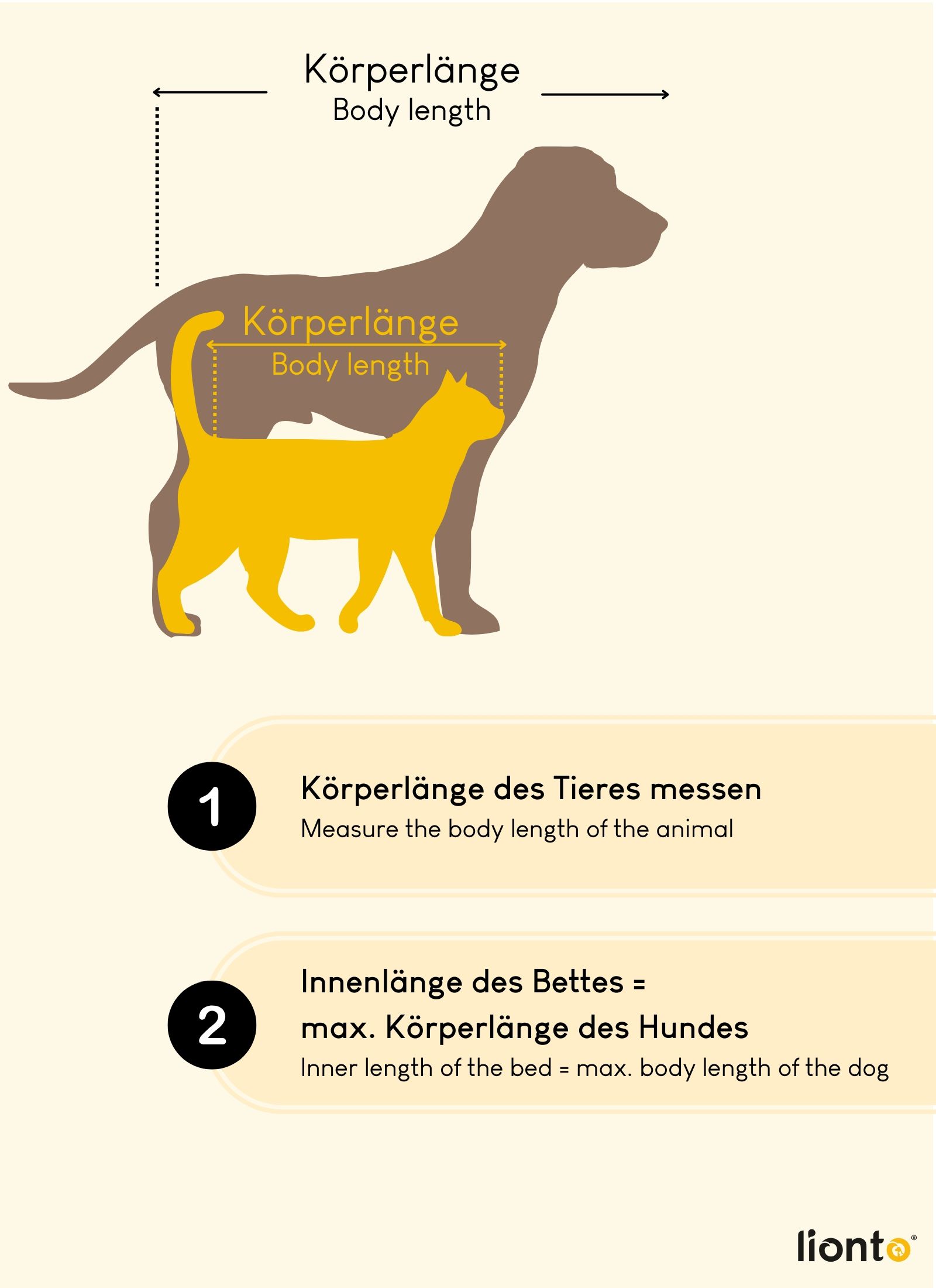 lionto Rundes Hundebett - Donutbed