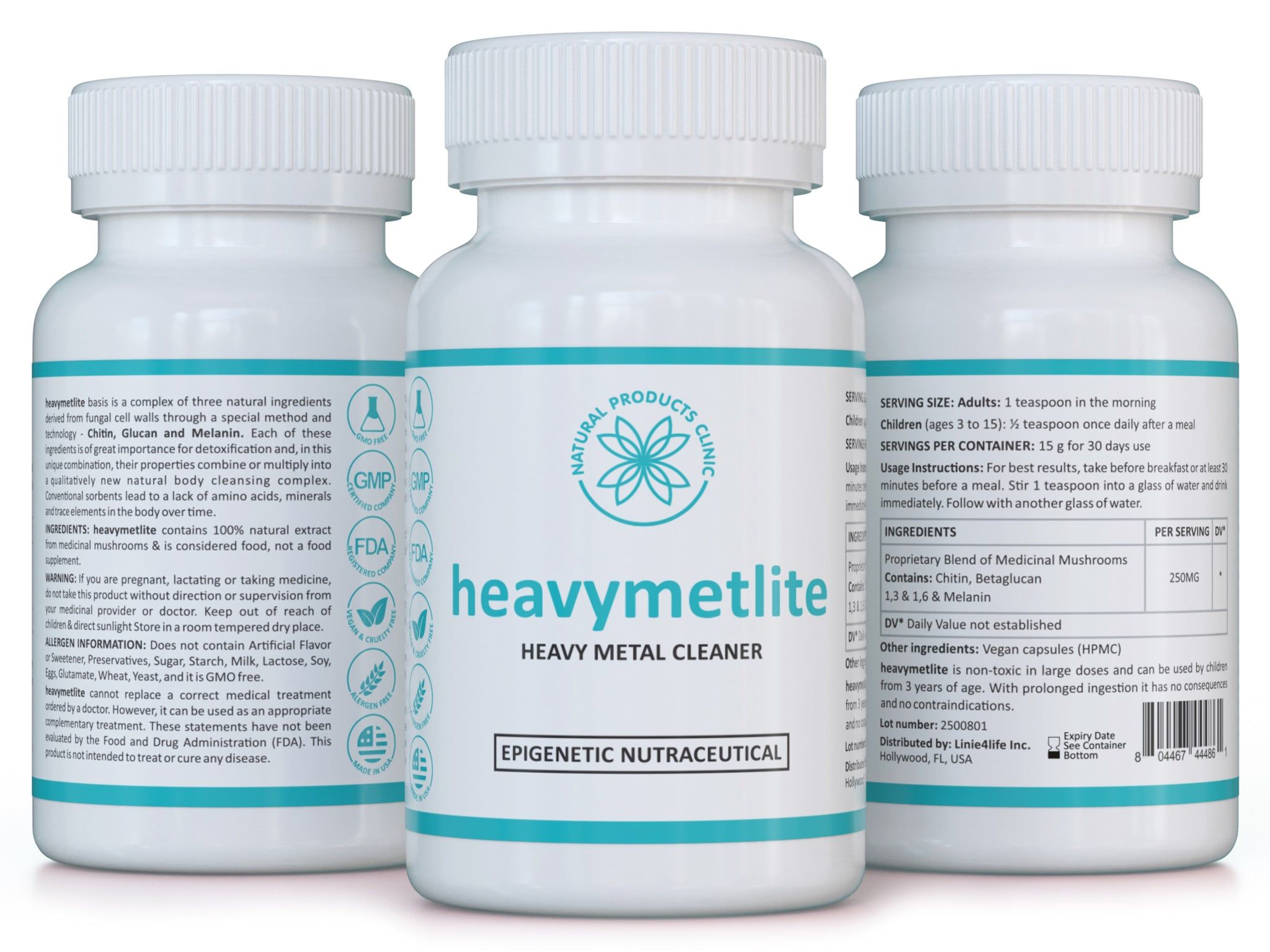 NPC Heavymetlite – Schwermetall-Detox mit Chitin, Beta-Glucanen & Melanin