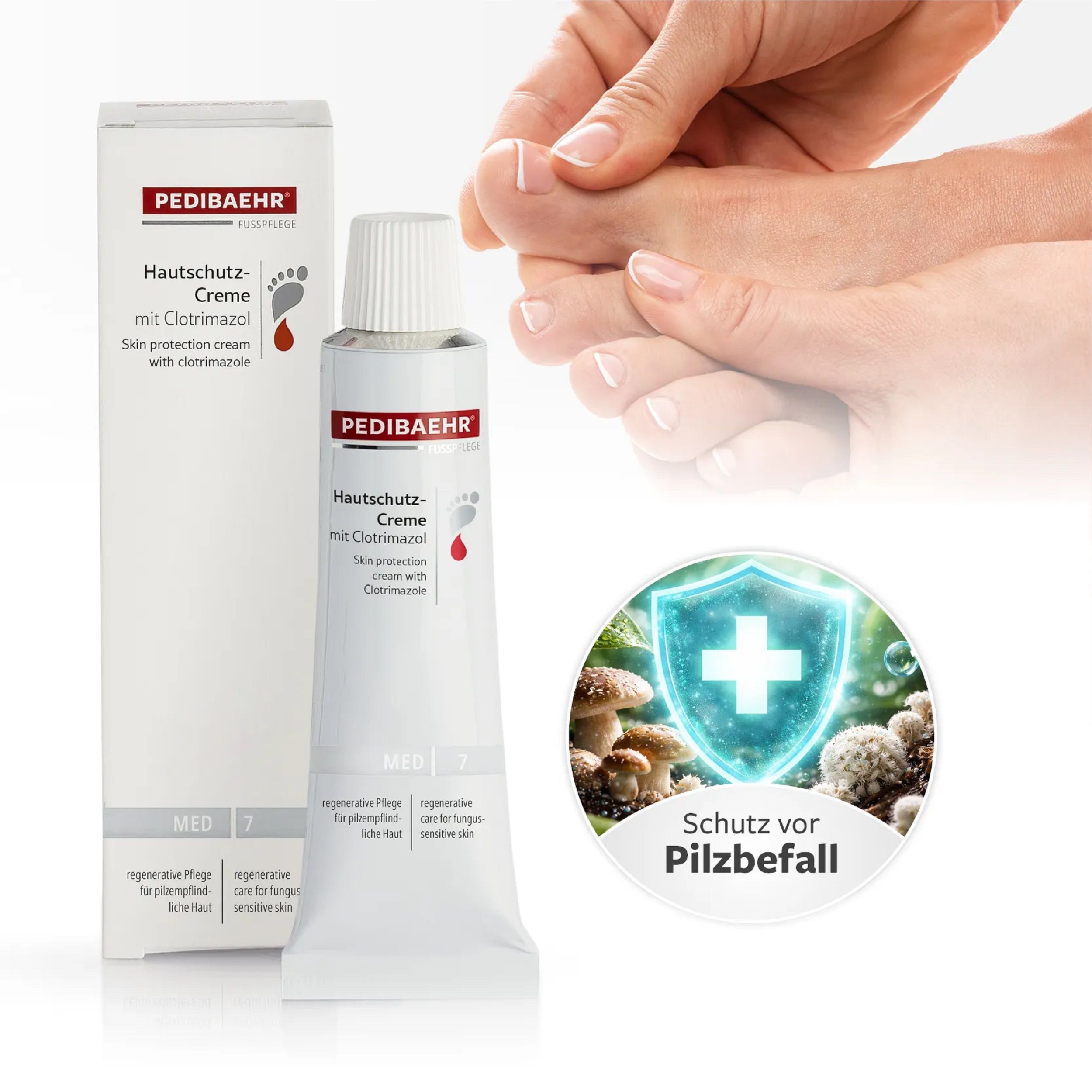 Pedibaehr MED Hautschutz-Creme mit Clotrimazol