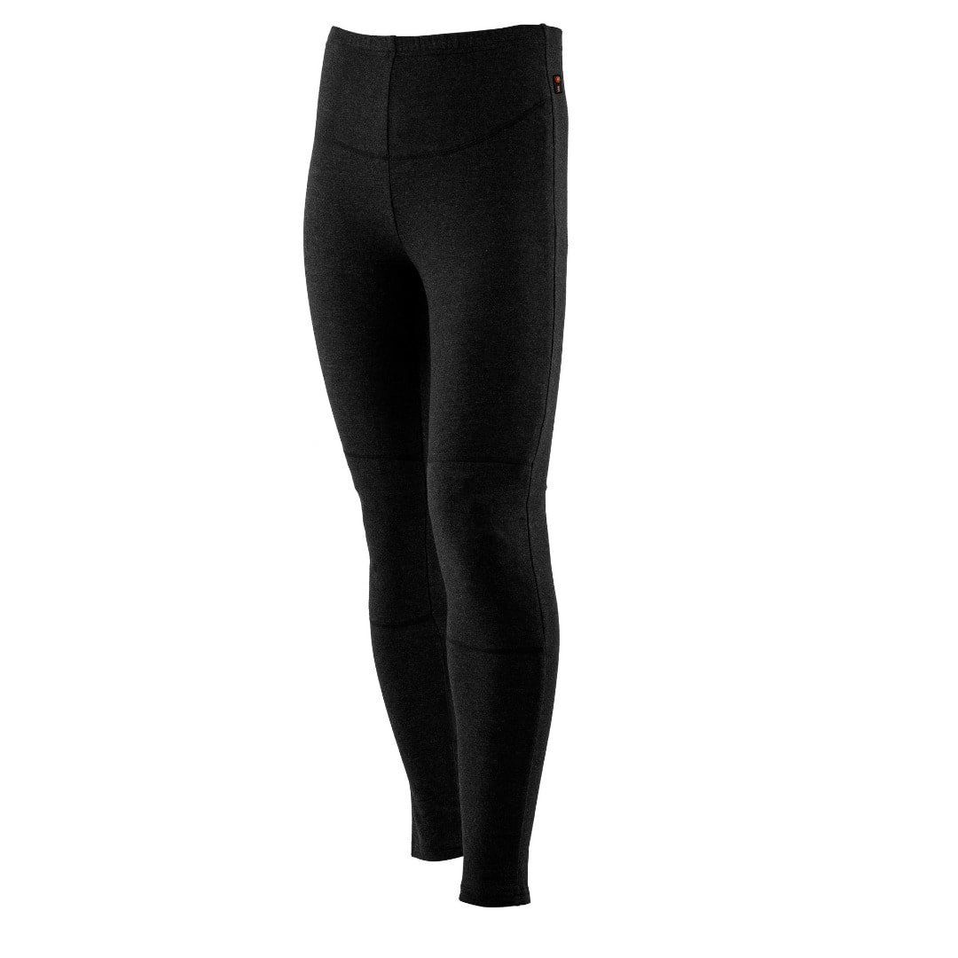 Schwarze Thermo-Hose. Kniebereich verstärkt. Seitlicher Reißverschluss. Eng anliegend.