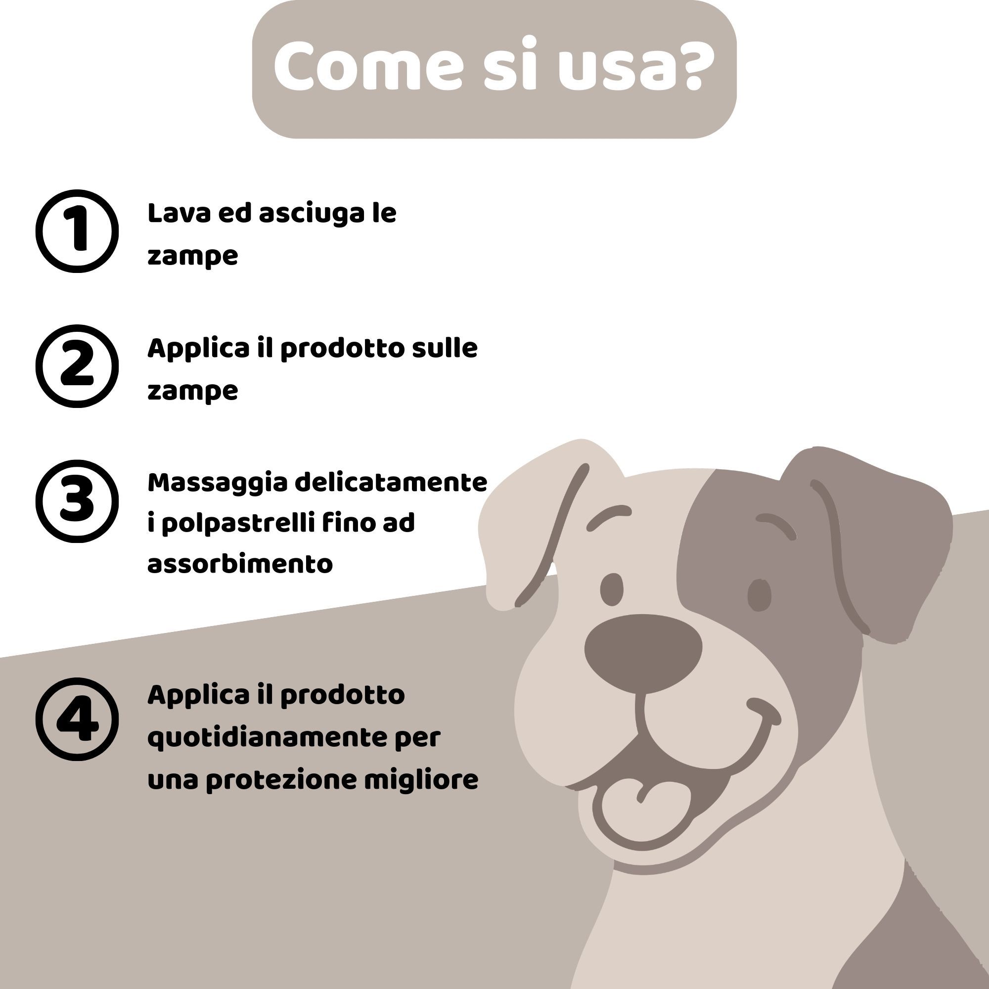 Zwei runde Dosen. Aufschrift: Nimba Pomata Zampe e Polpastrelli. Produktansicht.