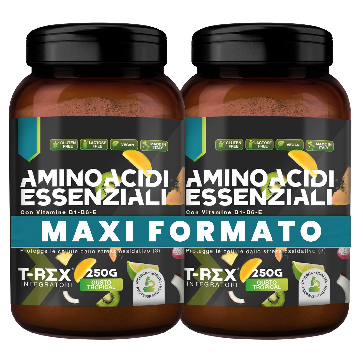 T-Rex Integratori Eaa Aminoacidi Essenziali Tropical Polvere Integratore Supporto Muscolare