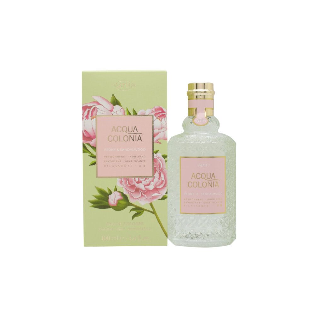 No.4711 Acqua Colonia, Peony & Sandalwood Eau de Cologne Flakon und Geschenkbox.
