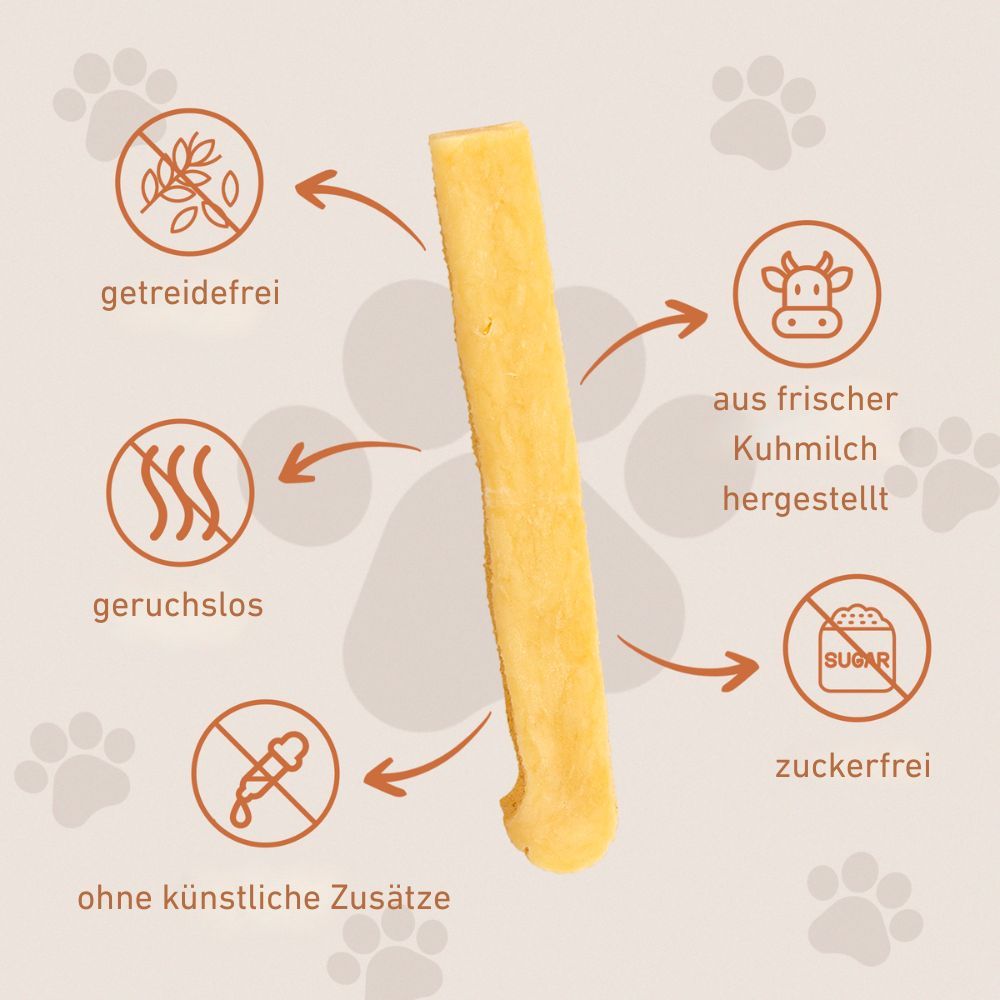 WILDFANG® Kaustab aus Hartkäse - Kaukäse - Hundeknochen Käse