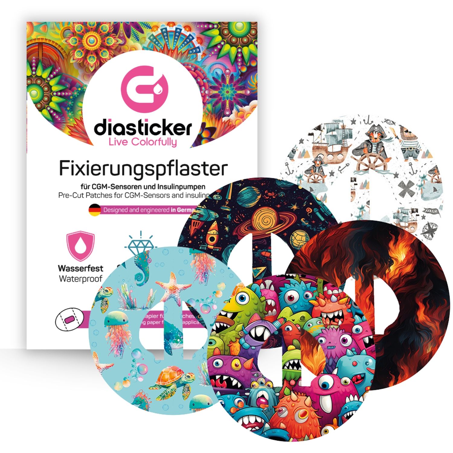 Diasticker® Guardian Fixierpflaster 'Mix-Paket Playtime' 5 St
