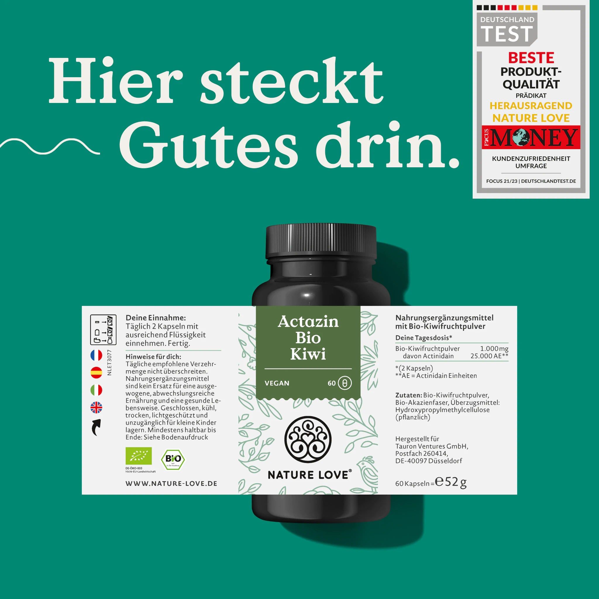 NATURE LOVE® Actazin Bio Kiwi