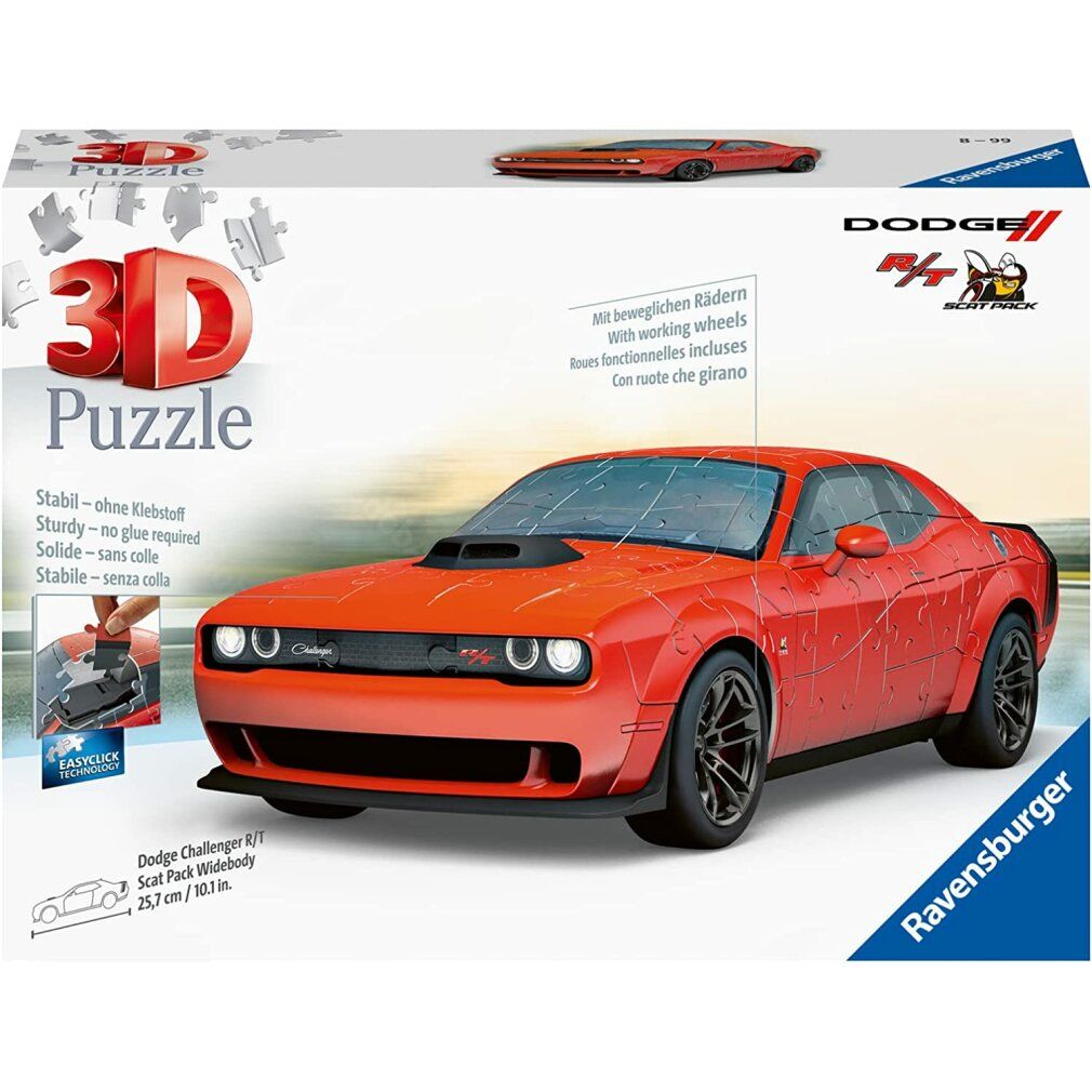 3D Puzzle Dodge Challenger r/t Scat Pack Widebody (145 Teile)