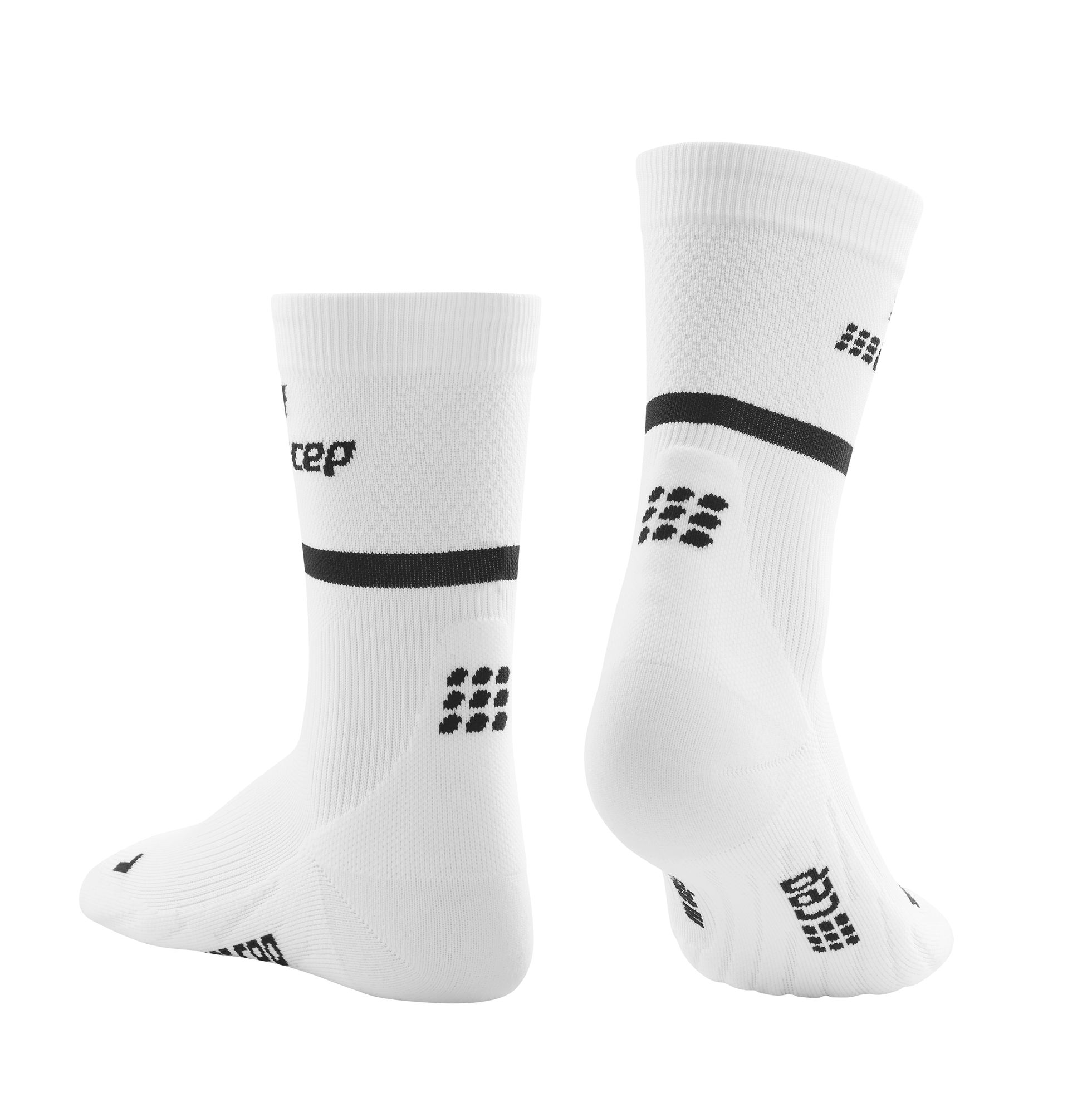 CEP The Run Compression Mid Cut Socks - Kurze Sport Kompressionssocken für Herren zum Laufen