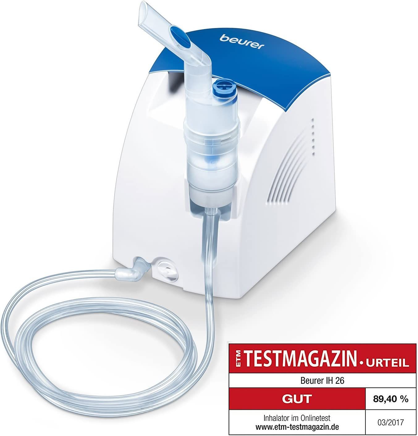 Beurer Inhalator und Nasenspülung mit Kompressor zur Behandlung von Atemwegserkrankungen