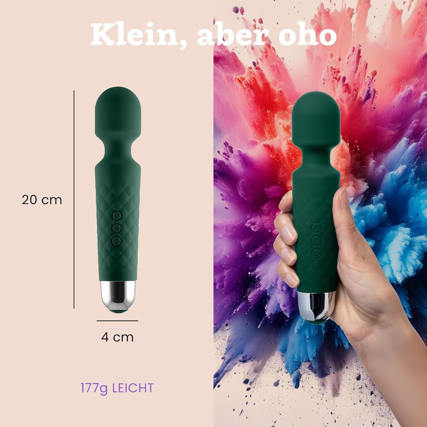 Oliver James Vibrator für Frauen - Leise & Leistungsstark Grün