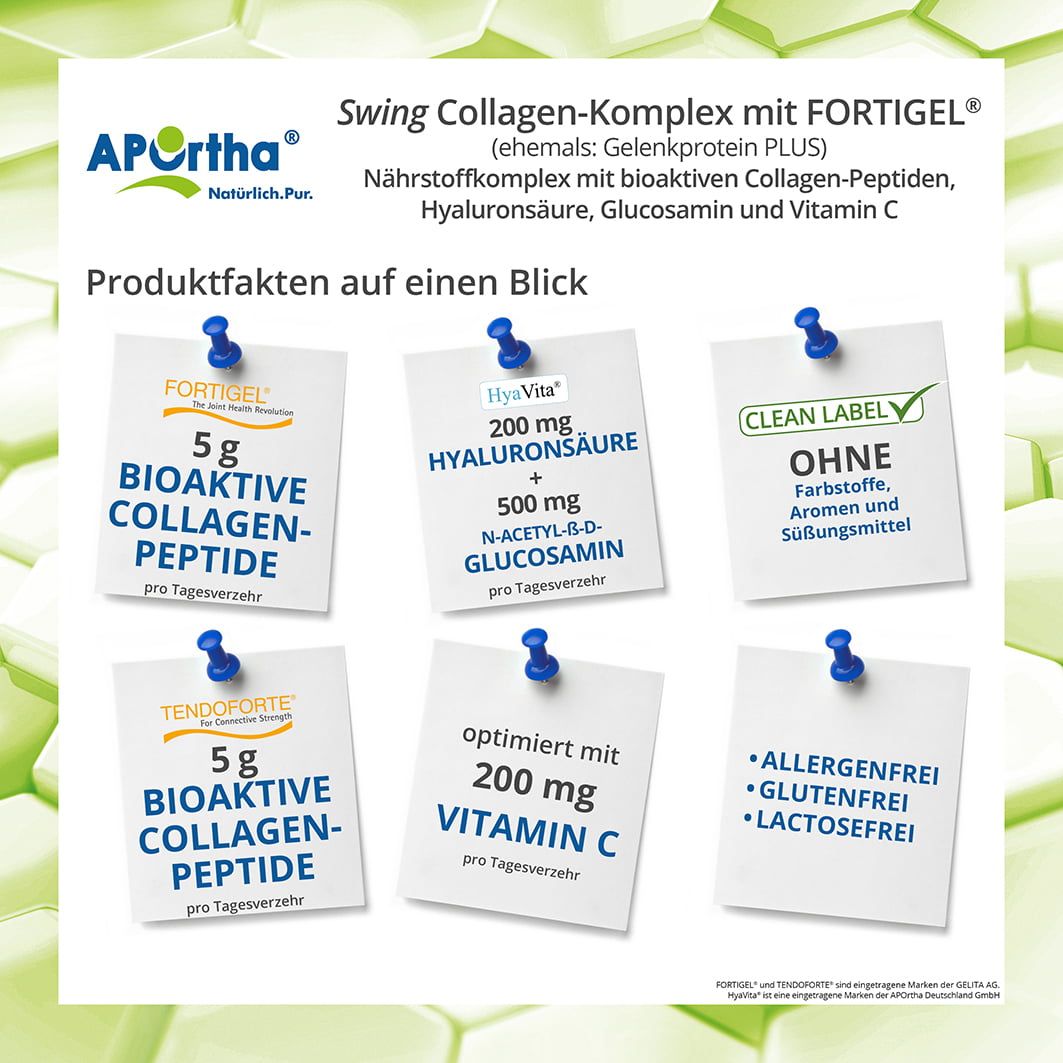 APOrtha® Swing Collagen-Komplex Pulver Fortigel® + Tendoforte® B (Rind) 340 g