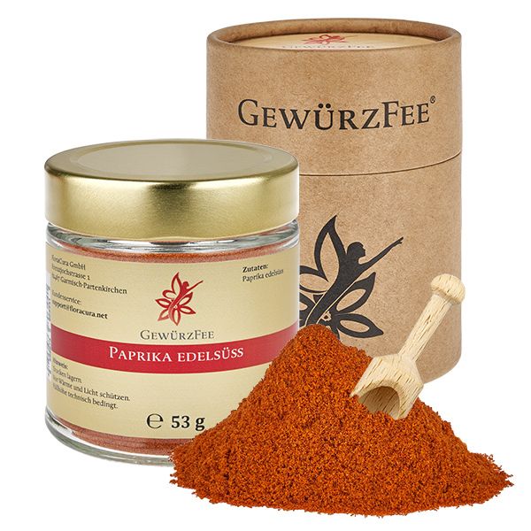 Gewürzfee Paprika edelsüss im Schraubglas