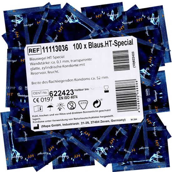 Blausiegel *HT special* extrastarke Kondome mit 0.1mm Wandstärke