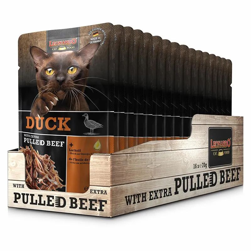 Leonardo Duck + extra pulled Beef 16x70 g
